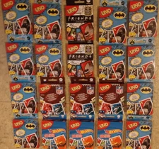 Lot of 20 Themed UNO Card Games NFL- Batman-F-R-I-E-N-D-S- Hot Wheels!!!