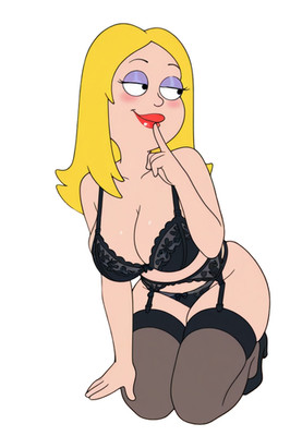 Francine Smith American Dad Waifu Weatherproof Anime Sticker 6'' Car Decal