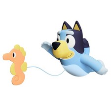 Toomies Bluey Swimming Bath Toy - Bluey Toys Includes Attached Seahorse Baby Toy