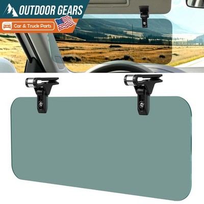 Car Sun Visor Extender Adjustable Clip-On Sun Blocker Driving Anti-glare Shield