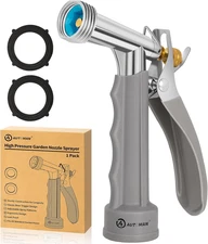 High-Pressure Pistol-Grip Hose Nozzle - Adjustable Spray (Full Size)