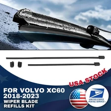 Front Windshield Wiper Blade Refills Kit 31490722 For Volvo XC60 2.0L 2018-2022