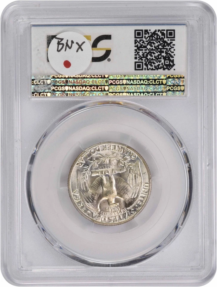 1936-S Washington Silver Quarter MS66 PCGS - Image 2 of 2