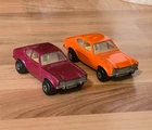 2 x MATCHBOX LESNEY SUPERFAST 1970 FORD CAPRI MODEL No 64 TOY DIECAST CARS