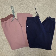 Figs Womens Navy Zamora Joggers Mauve Livingston Pants Sz XL/T Set Of Two