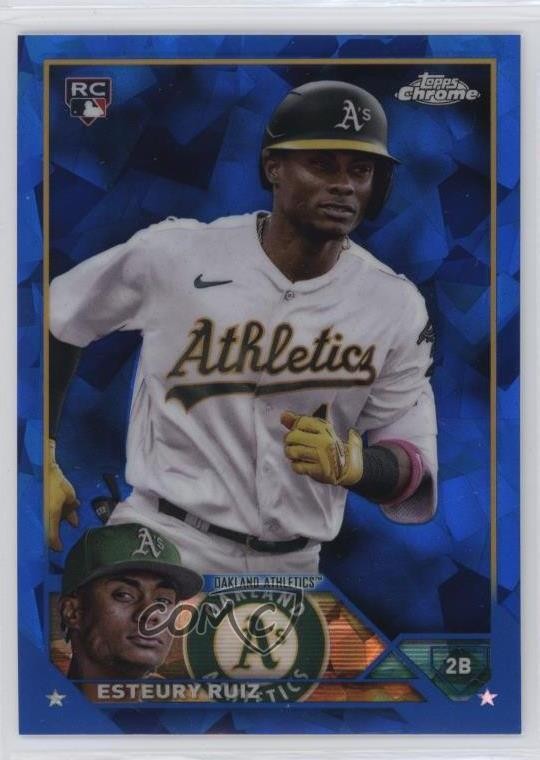 2023 Topps Chrome Sapphire Edition Esteury Ruiz #650 Rookie RC 19b4