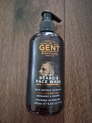 NEW Ashton Moore The Gent British Grooming 2 in 1 Beard & Face Wash 9.64 oz 