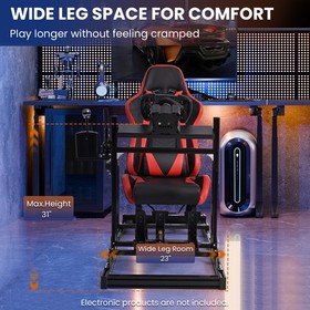Minneer 3060Aluminum Profile Racing Simulator Cockpit with Seat Fit Logitech G29
