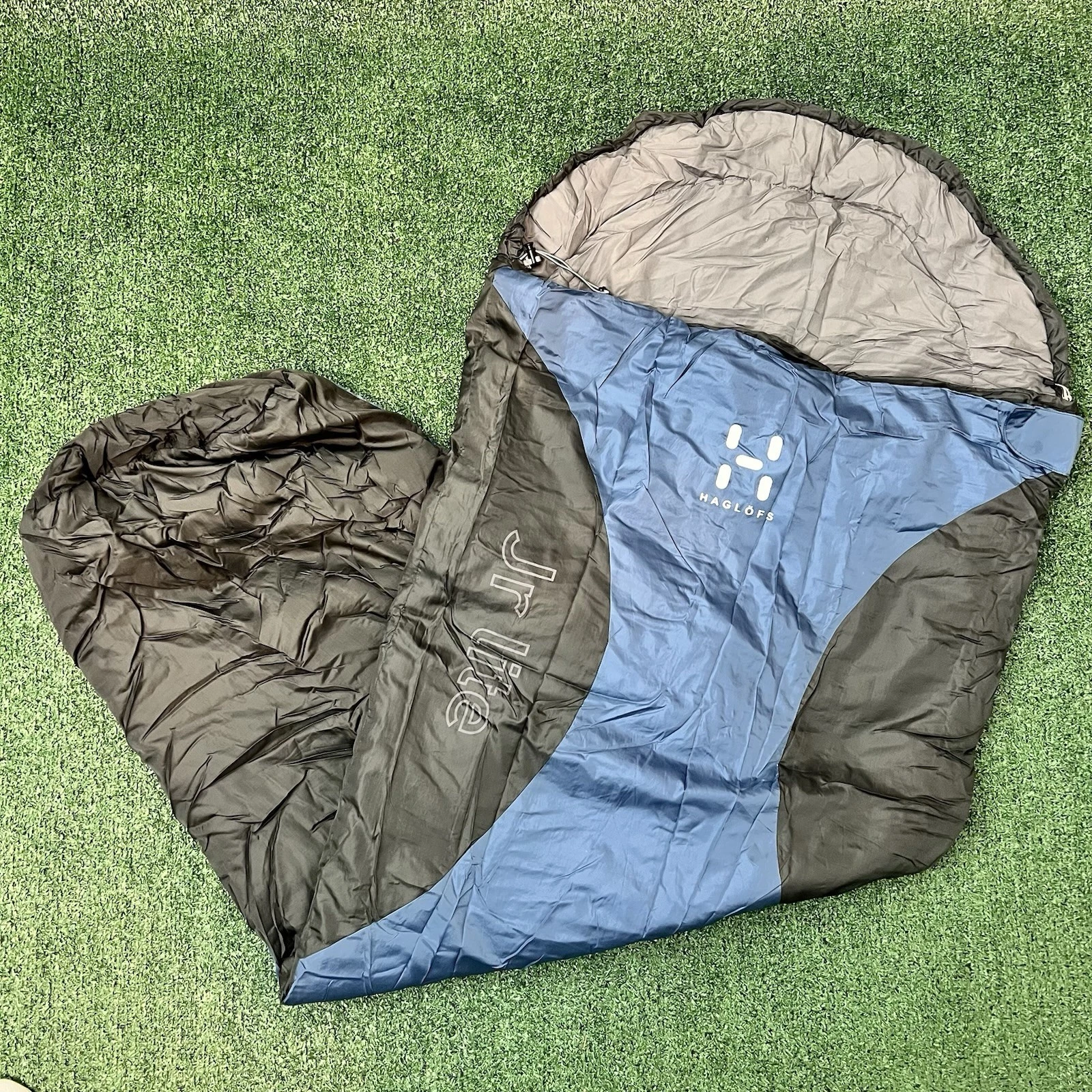 HAGLOFS Sleeping Bag Outback Junior Lite Air Fill Tech Camping Outdoor 150 cm
