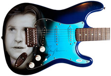 The Kinks Ray Davies Autographed Hand Airbrushed Painting Guitar UACC AFTAL ACOA