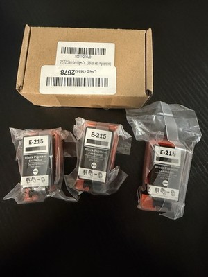 E-215 Ink Cartridges for WorkForce WF-100 Printer Black Pigment 3 pack