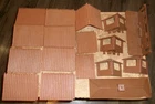 17-lot assorted marx fort apache fort pieces in good shape used