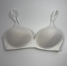 Warners Invisible Bliss Light Lift Wireless Lightly Lined Bra White 34C NWT