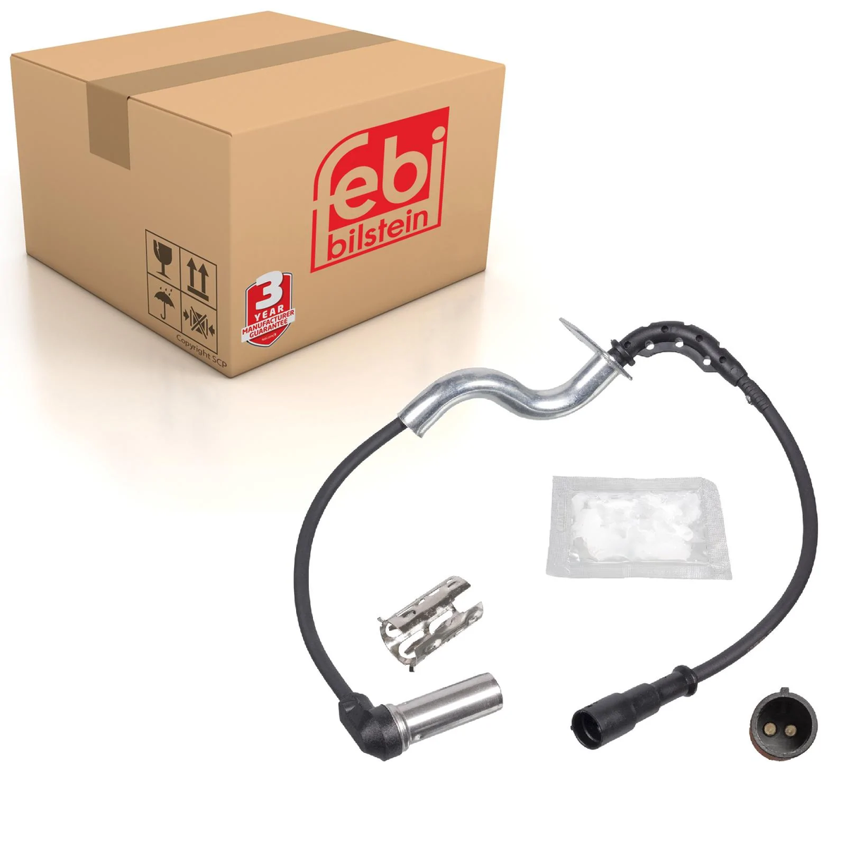 I**Ｎ Rear Right Abs Sensor Inc Sleeve & Grease Fits Mercedes Benz