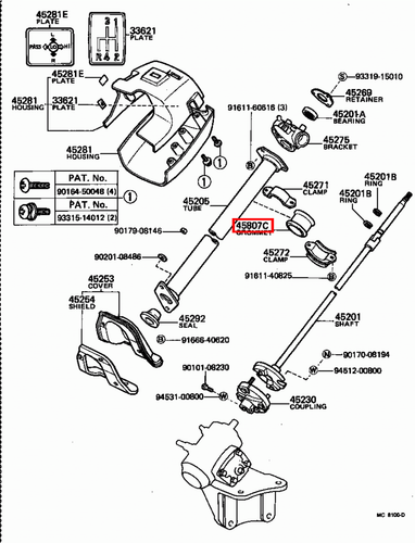Genuine Toyota LandCruiser FJ45 FJ43 FJ42 FJ40 Steering Column Mounting Grommet - Picture 12 of 20