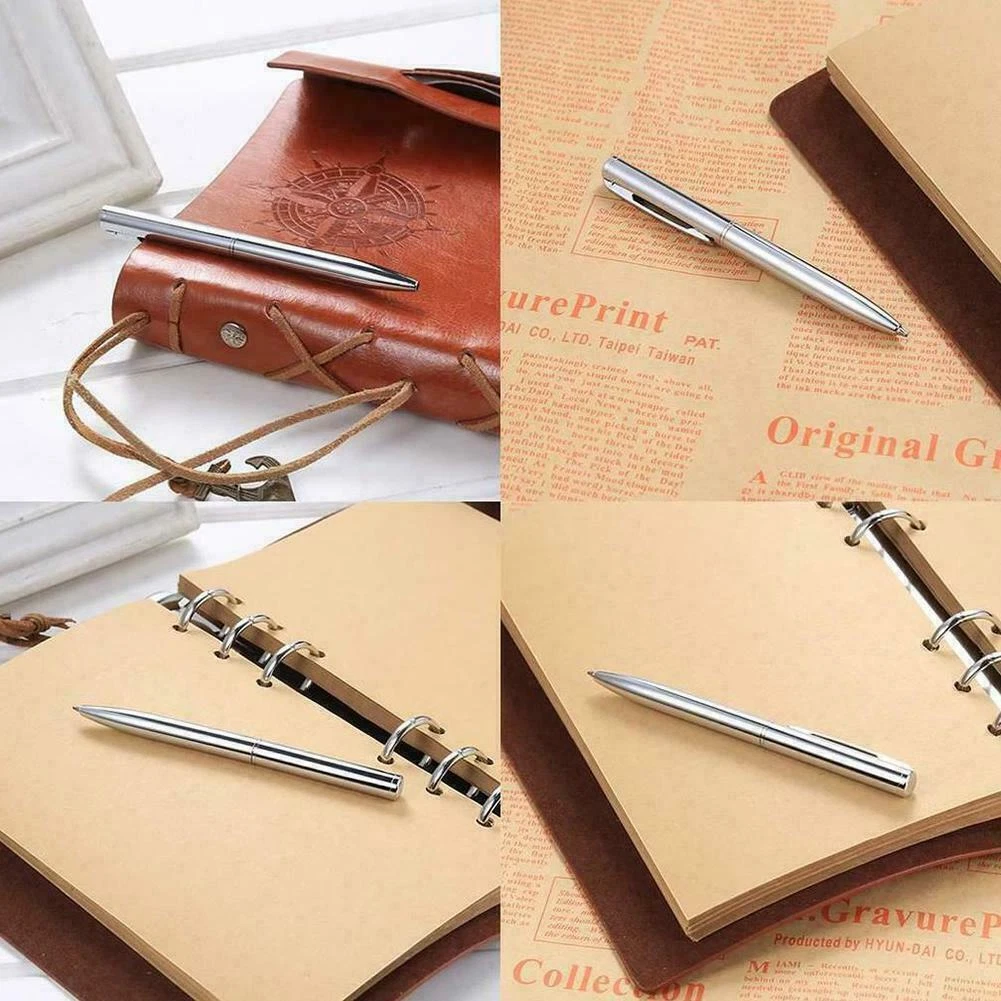 1pcs Student Ball-point Pen Short Spin Office School Teens Ballpoint Pens New ~