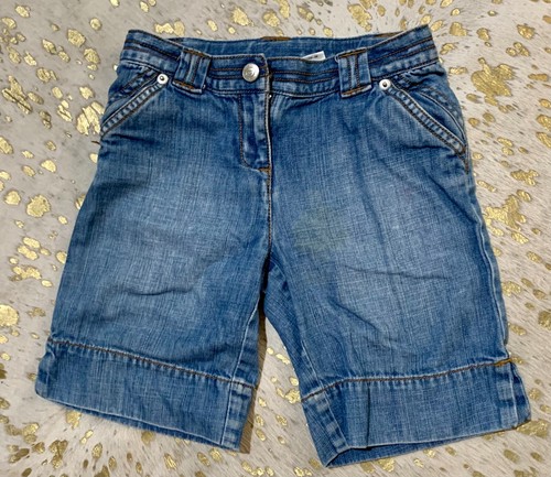 TALBOTS KIDS Boy's/Girl's Denim Jean Shorts 7" Inseam Size 5 - Blue