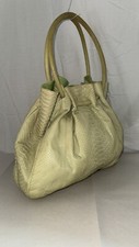 ❤️ Ted Rossi Women's Green Lime Snakeskin Handbag Purse Bag Made In Usa