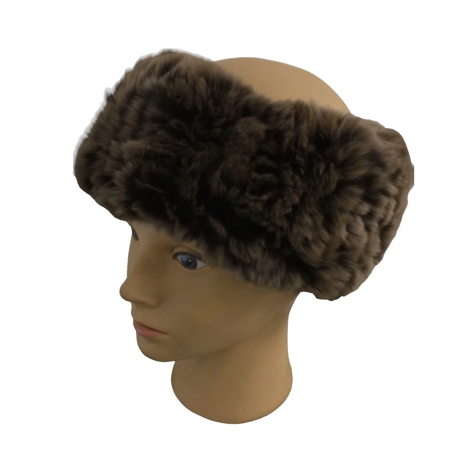 Diademas de pelo marrón de piel para mujer