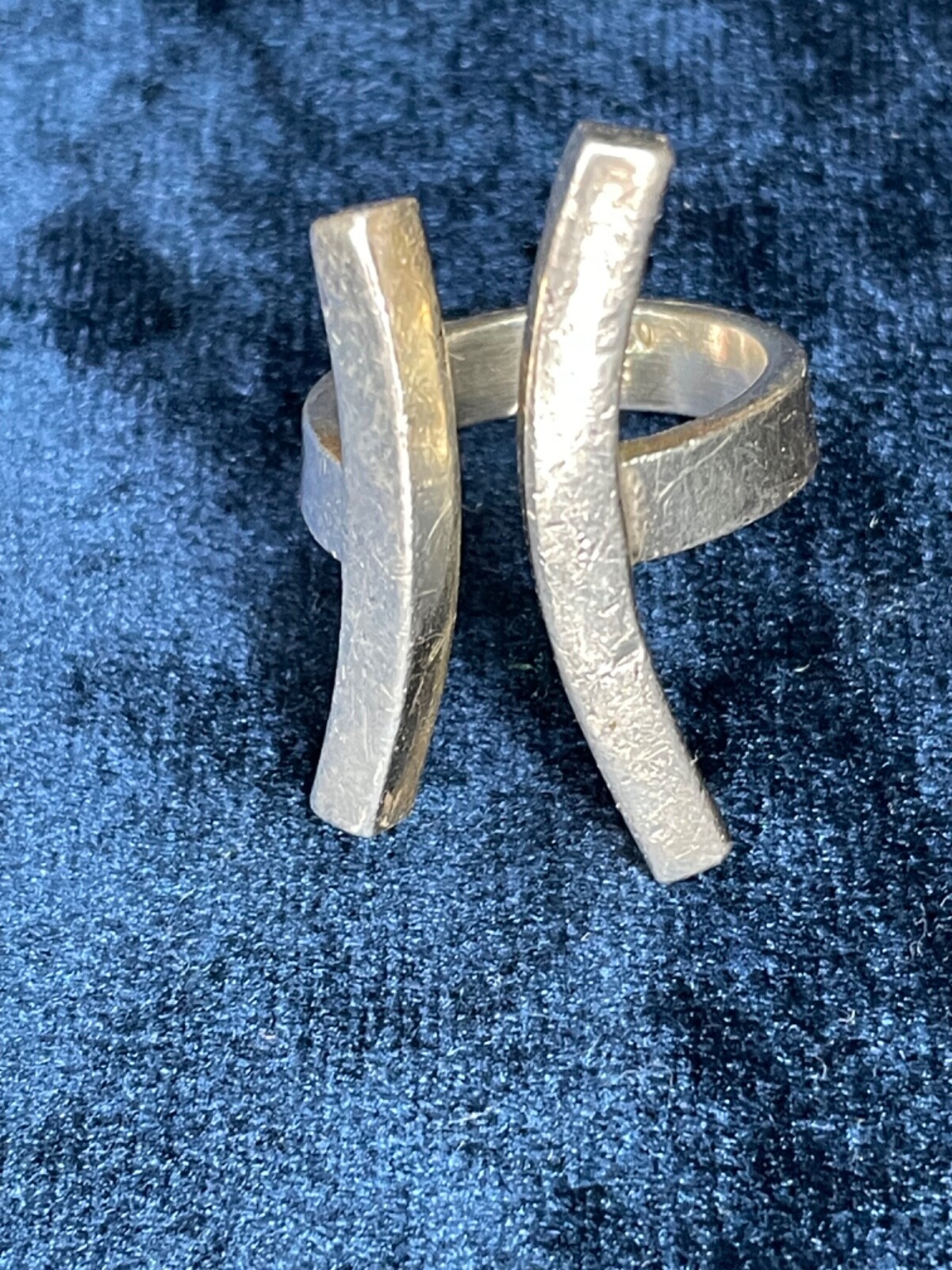 Solid Sterling 925 Mexico marked Silver Ring Size… - image 4