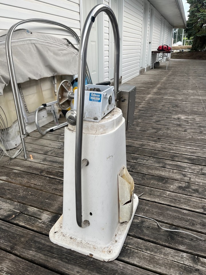 Edson sailboat steering pedestal eBay