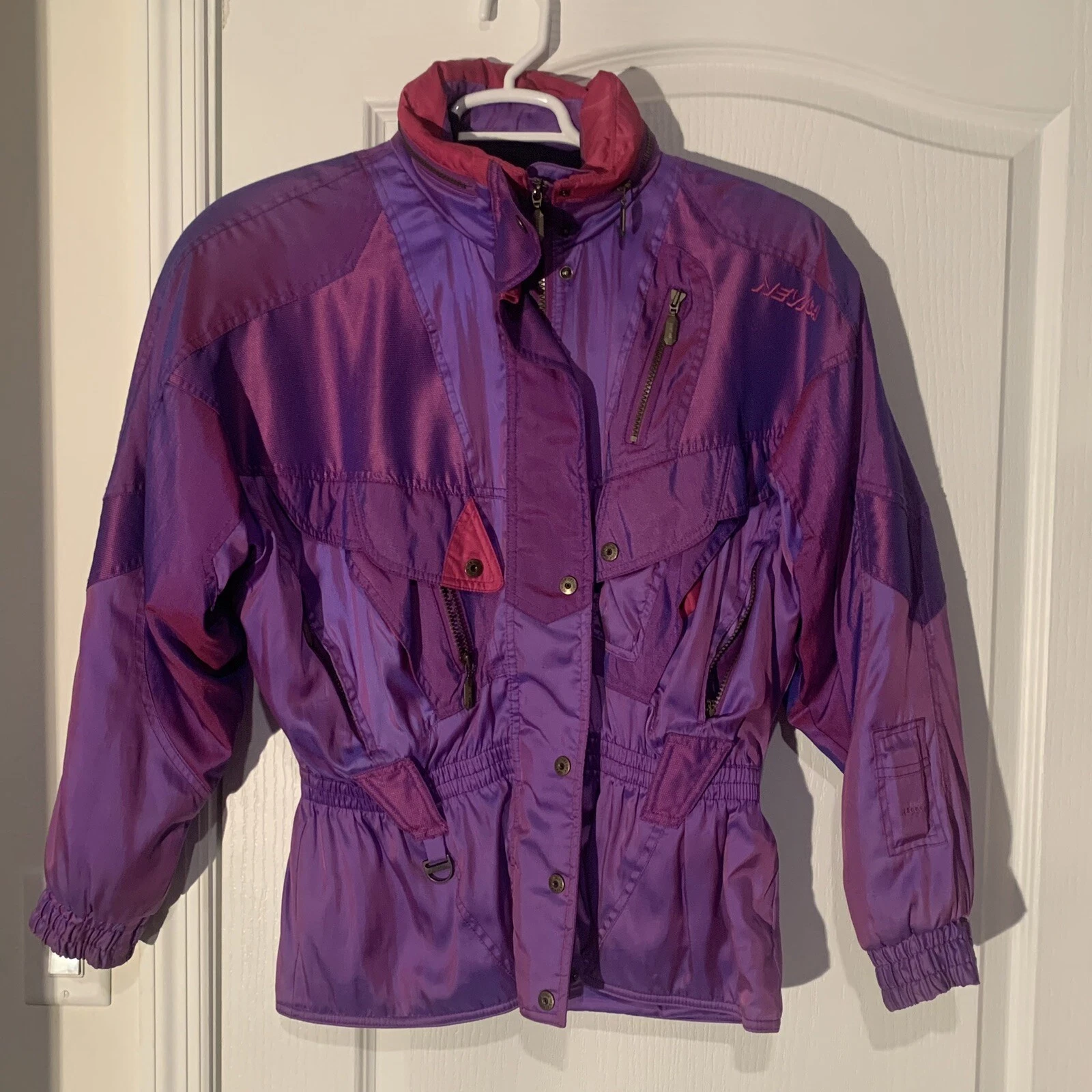VTG NEVICA Virage Women’s FS 20 Expert USA 10 With Folding Hood Ski Jacket