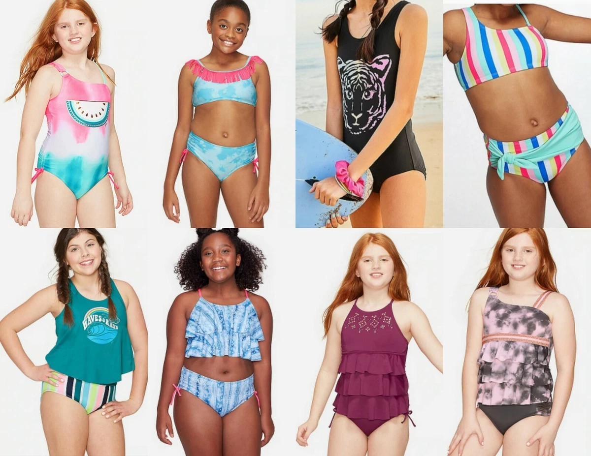 Justice Girl Swimsuit: One-piece, tankini, bikini swim: 14, 16, 18, 20;  plus