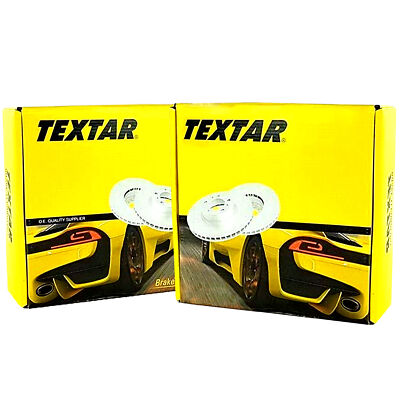 2x TEXTAR 92350903 Bremsscheibe 238mm Vorne für SPRING Electric 10.20- DACIA