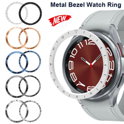 Metal Lünette Ring Bezel Cover Für Samsung Galaxy Smart Watch 6 Classic 43 47mm