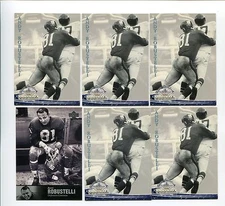 Andy Robustelli 6 card lot Arnold College / New York Giants