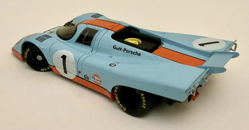 AUTOart Racing Division Porsche 917K 1971 - Pale blue with orange GT stripe. #01 - image 3 of 4