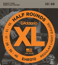 10 Sets D'Addario EHR310 Half Rounds Regular Light 10-46 Electric Guitar Strings