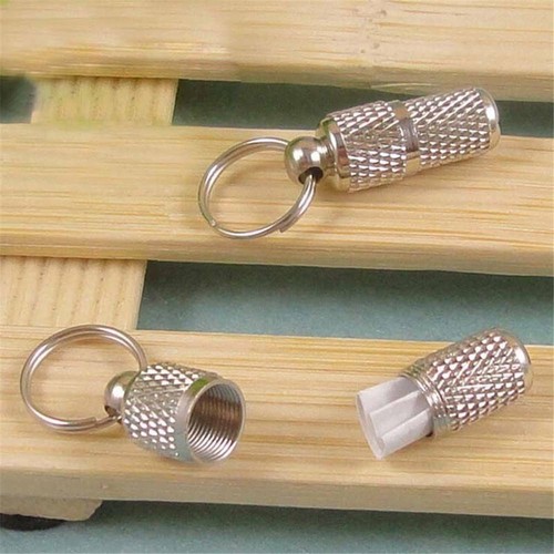 Pet ID Tag, 2 x Mini Anti-Lost Dog Tags, Tag Barrel Tube with Address Name Anti - Picture 12 of 12