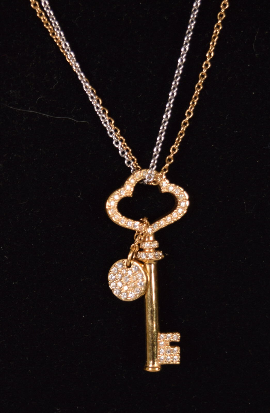 Swarovski Vintage Gold Tone Mesh Crystal Necklace Chocker Swan Mark New