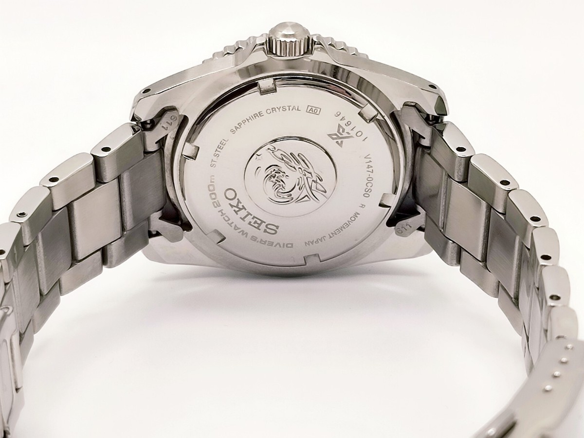 SEIKO Prospex Diver's V147-0CS0 200m Men's Solar Watch in
