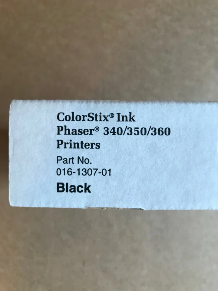 Tektronix 016-1307-01 Black Solid Ink Phaser 340/350/360 Genuine New Box - Image 3 of 4