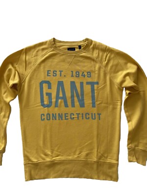 Gant Sweatshirt Sport Gr.M Herren Shirt Gelb