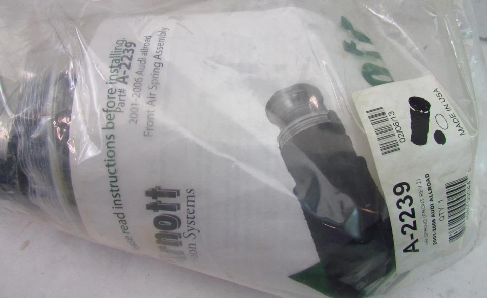 ARNOTT REVISION 2 FRONT AIR SPRING AUDI ALLROAD 01-05 A-2239 GENUINE IN PACKAGE - Image 3 of 3