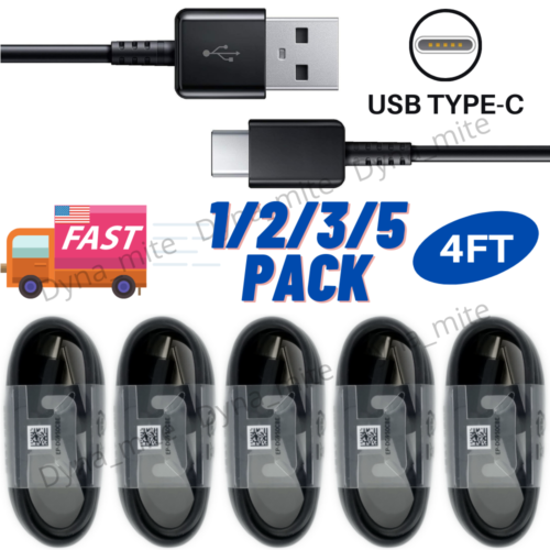 Type C Fast Charger Charging Cable Phone Data Sync USB-C For Samsung Android LG - Afbeelding 1 van 14