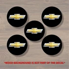 Vinyl Decal Sticker Overlays Fits Chevrolet Chevy Bowtie Wheel Center Cap x5