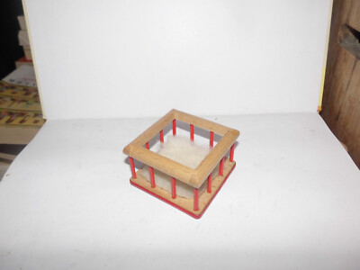 Alter Caco-Laufstall-Puppenhaus-Puppenstube-doll-poupee-1:18