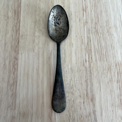 NEW ENGLAND engraved Vintage Silver Plate Spoon By Albert Pick & Co. Extra Sect