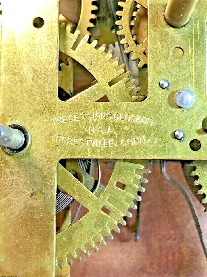 antique-sessions-clock-pendulum-rod-and-spring-see-pics-to-id-movement