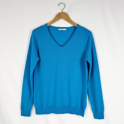 Woolovers Womens Wool Cashmere Blend V-Neck Sweater