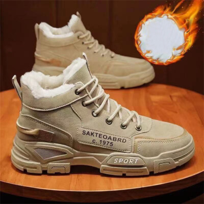 Herren Schneestiefel Schuhe Winter Warme Schuhe Stiefel Schuhe Gefüttert Schuhe
