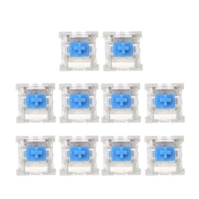 10Pcs 3 Pin Mechanical Keyboard Switch Blue for Cherry MX Keyboard Tester Kit  