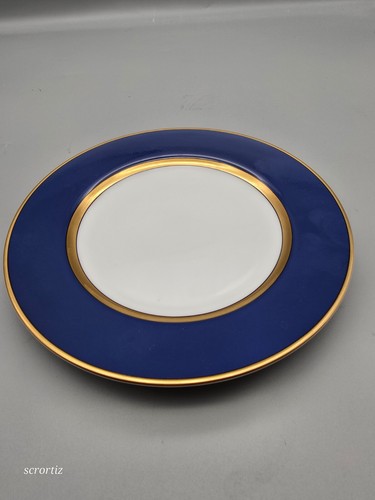 6.5" Fitz & Floyd Cobalt Cerulean Blue Renaissance Salad Plate Mint