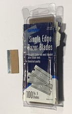 Single Edge Razor Blades 100 Pack Heavy Duty Industrial Grade N0. 9 Open Box