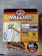 Hillman Group 42004 1-1/4-Inch WallDog Pan Head Phillip Brass ￼￼￼Finish￼ Screw