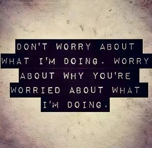 Mind Your Business Phone Sticker (2 Inch) Don’t Worry What I’m Doing Quote